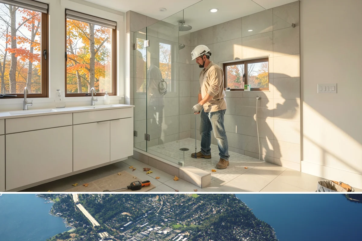 Skim Coating in Mercer Island, King County, WA - Skim coating is interior work done year-round, a productive choice during the wet Pacific Northwest winter.