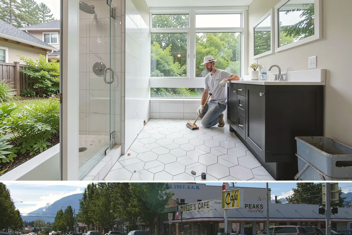 Skim Coating in North Bend, King County, WA - Skim coating is interior work done year-round, a productive choice during the wet Pacific Northwest winter.