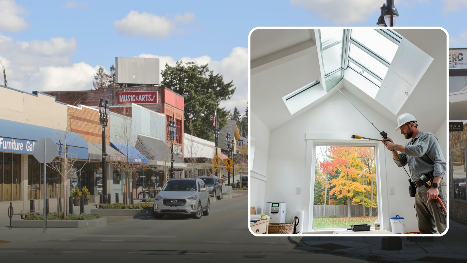 Skylight Installation in Bothell, King County, WA - Professionally installed skylights that flood dark Northwest rooms with natural light and stay watertight.