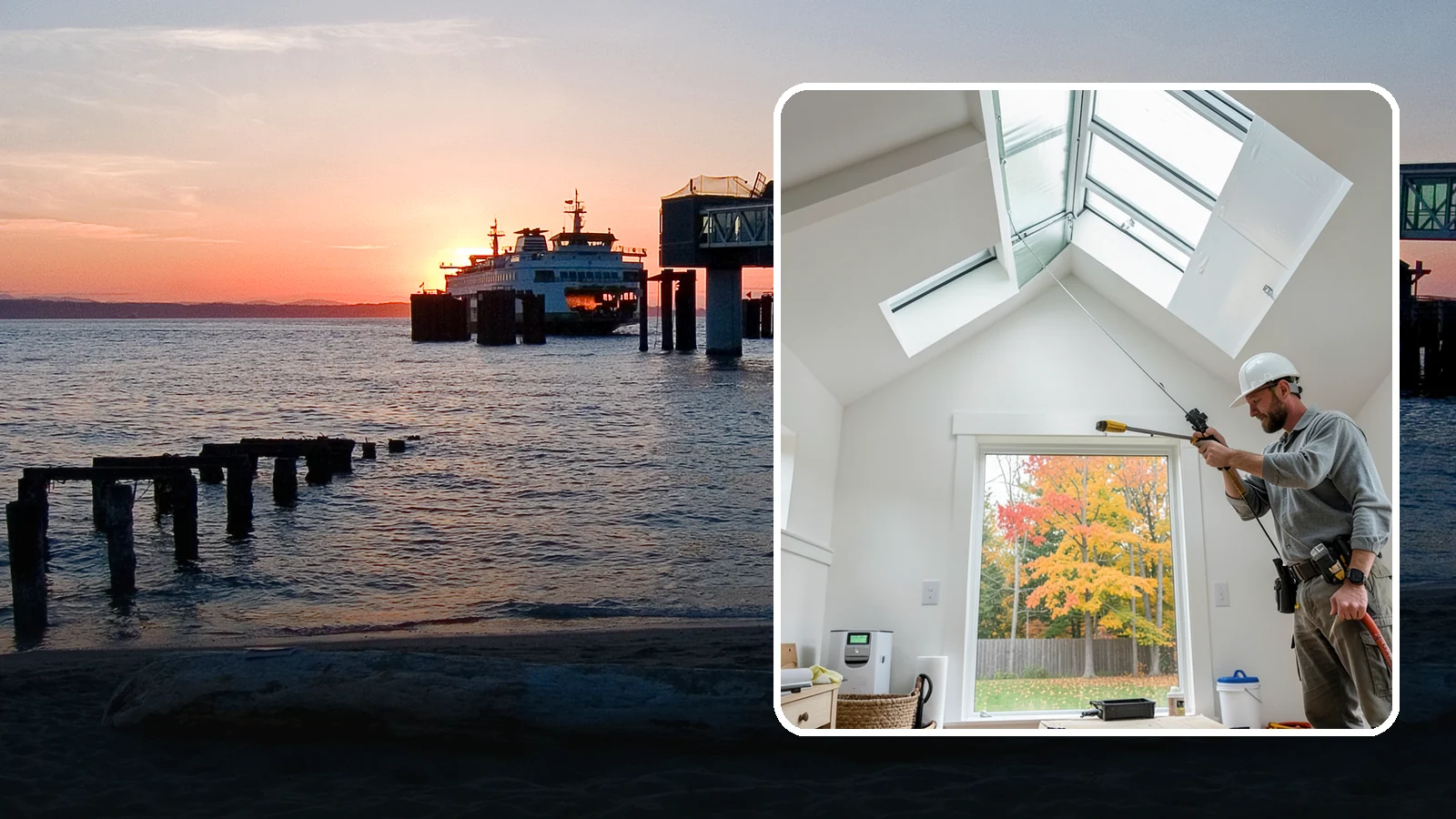 Skylight Installation in Edmonds, Snohomish County, WA - Professionally installed skylights that flood dark Northwest rooms with natural light and stay watertight.