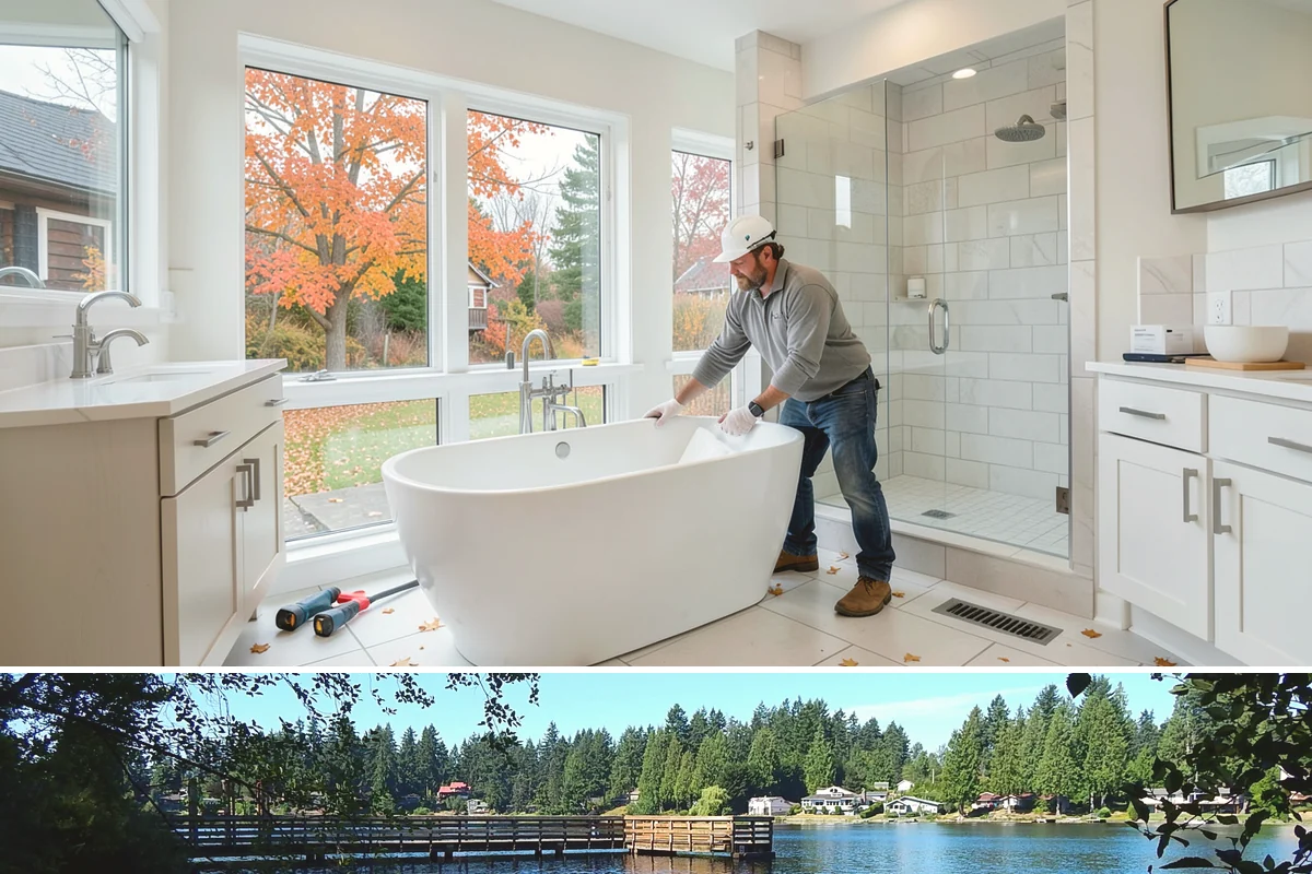 Skylight Installation in Federal Way, King County, WA - We install skylights in dry weather windows so the roof opening and flashing stay protected during the work.