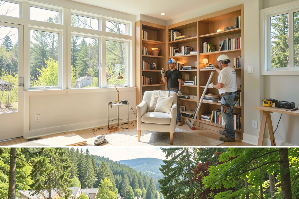 Skylight Installation in Lake Forest Park, King County, WA - We install skylights in dry weather windows so the roof opening and flashing stay protected during the work.