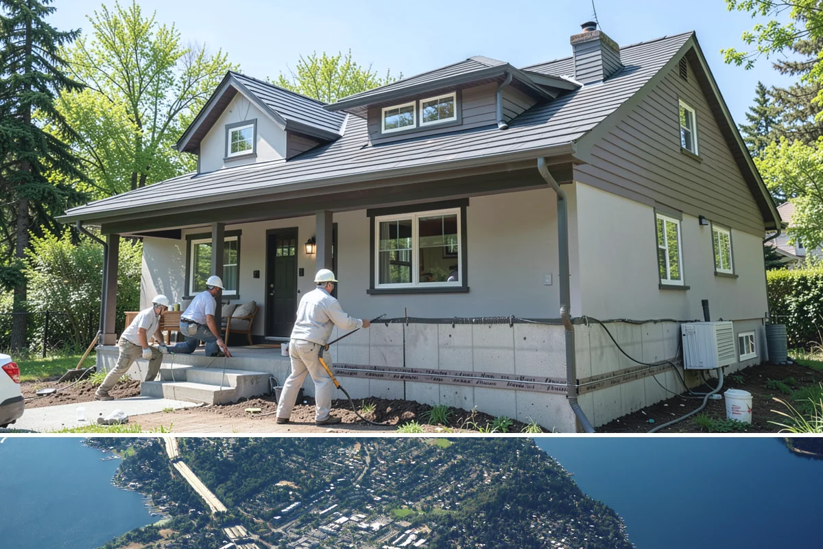 Skylight Installation in Mercer Island, King County, WA - We install skylights in dry weather windows so the roof opening and flashing stay protected during the work.