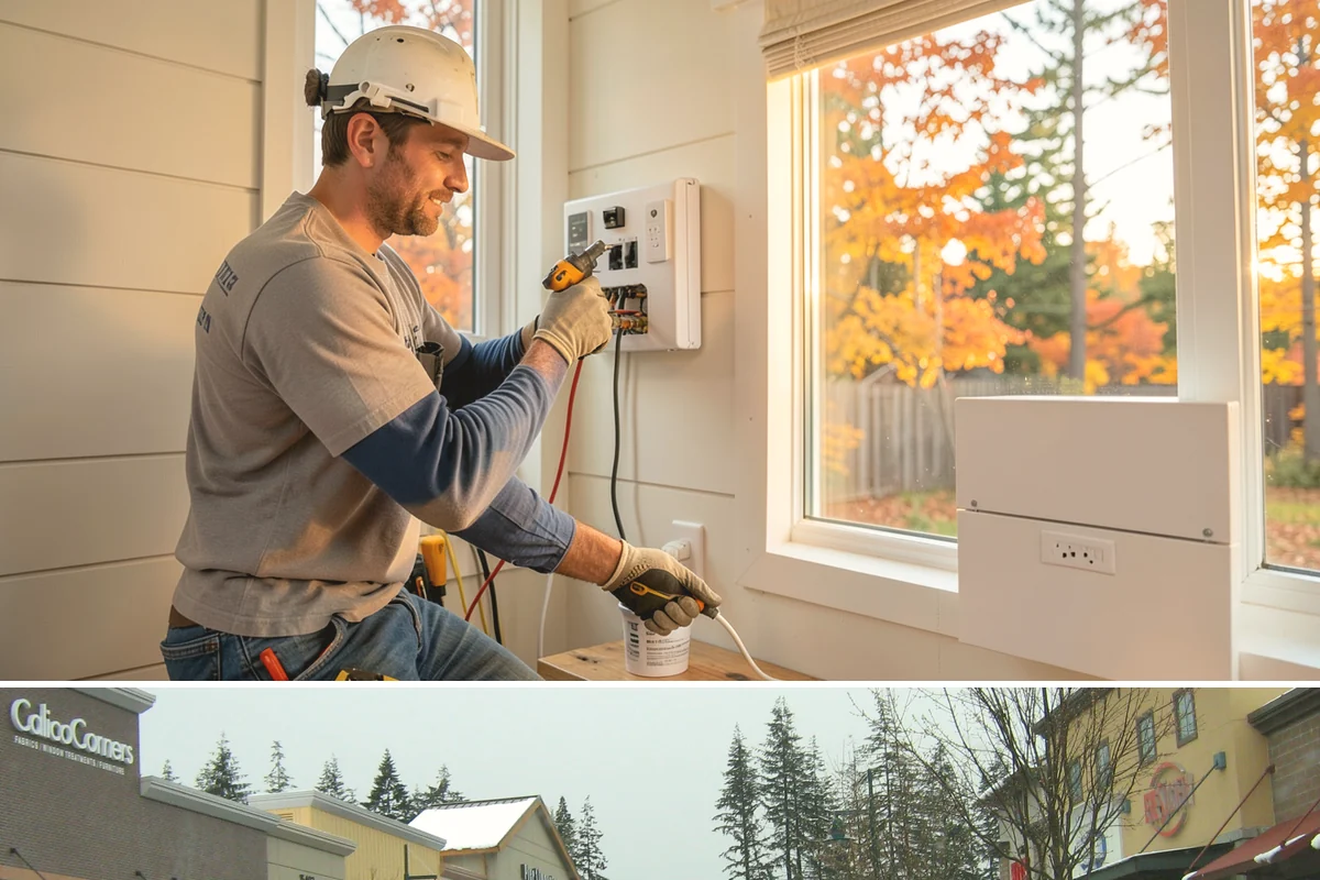 Skylight Installation in Mill Creek, Snohomish County, WA - We install skylights in dry weather windows so the roof opening and flashing stay protected during the work.