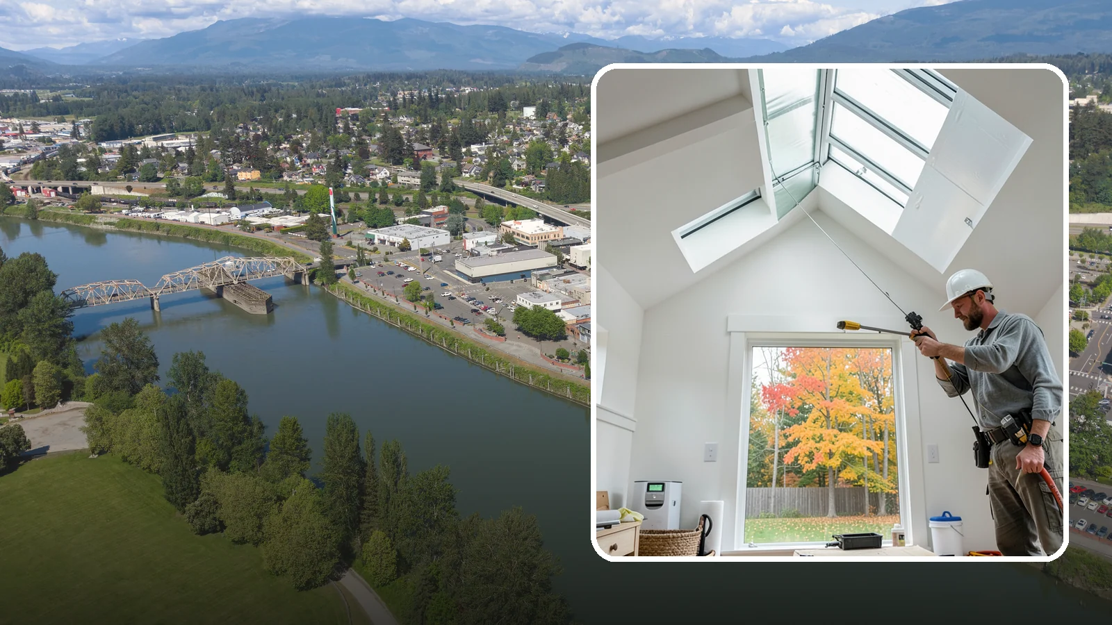 Skylight Installation in Mount Vernon, Skagit County, WA - Professionally installed skylights that flood dark Northwest rooms with natural light and stay watertight.