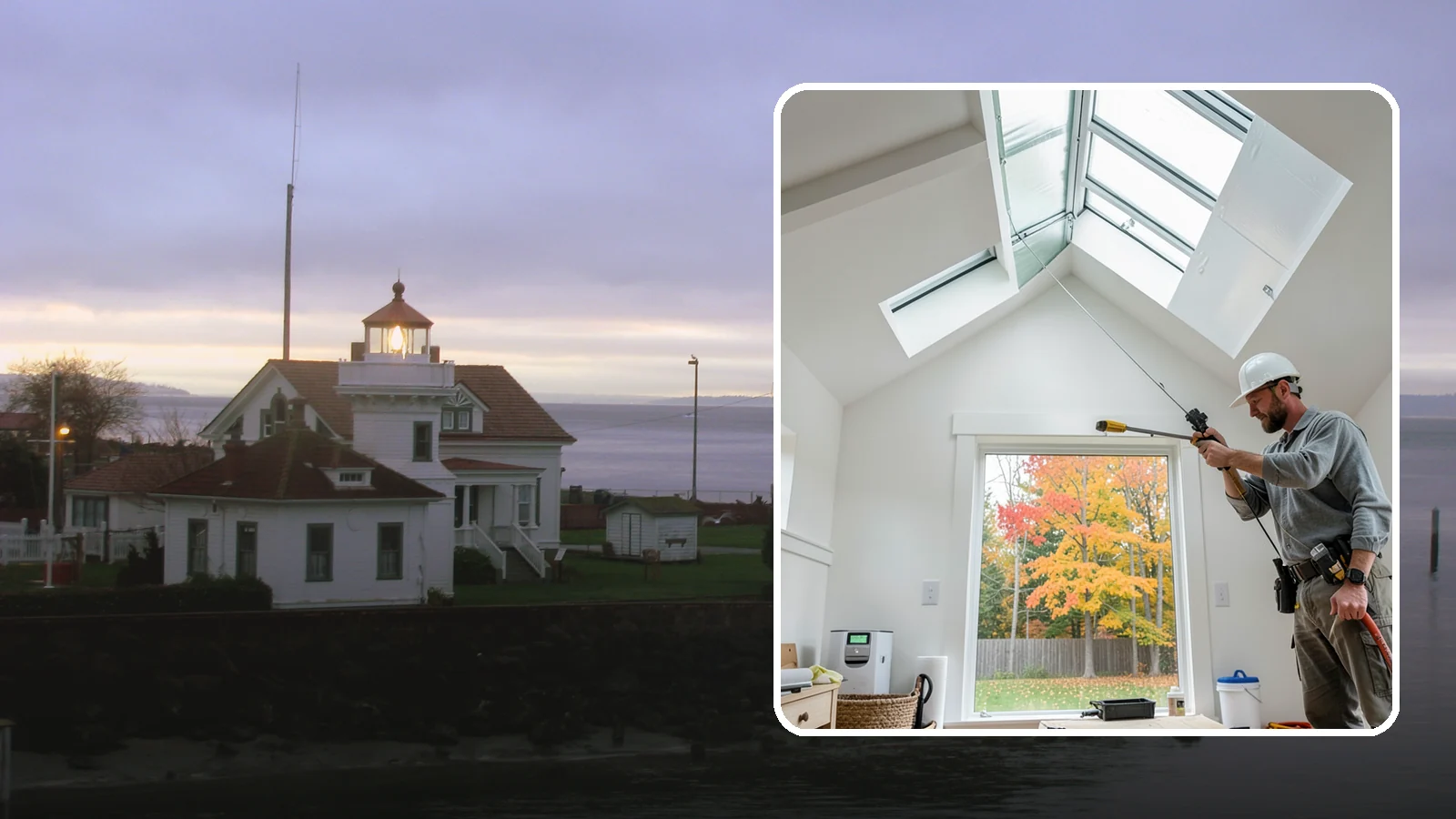 Skylight Installation in Mukilteo, Snohomish County, WA - Professionally installed skylights that flood dark Northwest rooms with natural light and stay watertight.