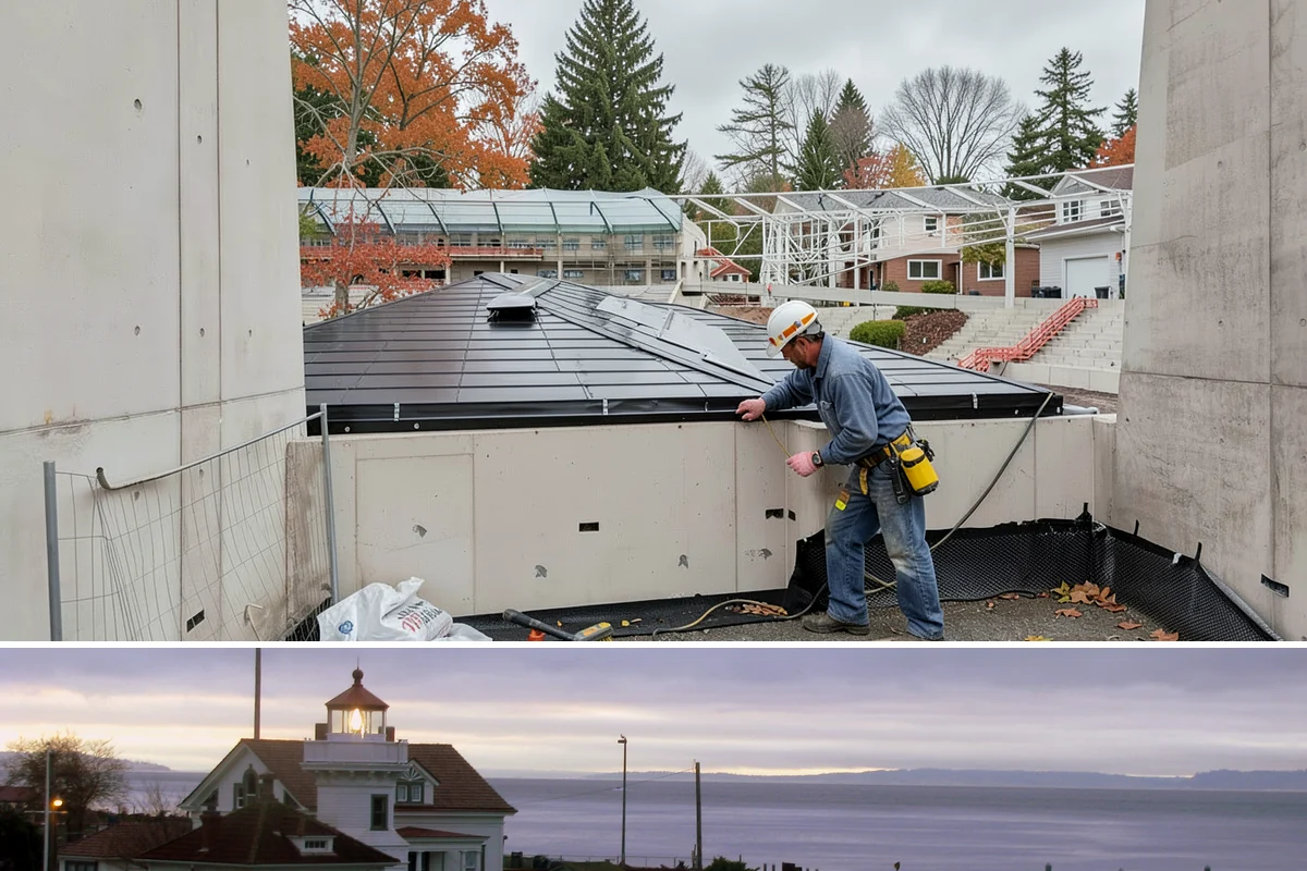 Skylight Installation in Mukilteo, Snohomish County, WA - We install skylights in dry weather windows so the roof opening and flashing stay protected during the work.