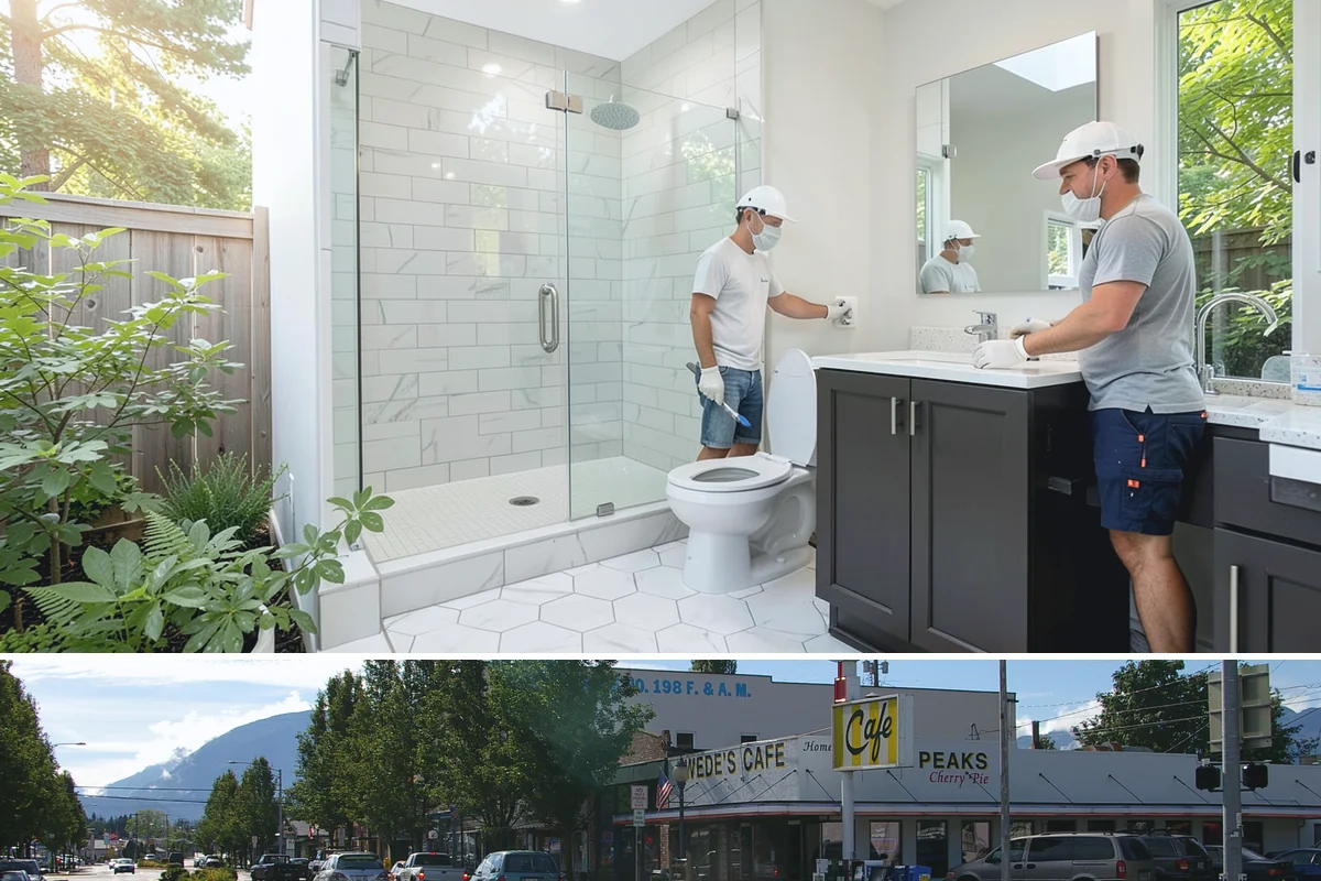 Skylight Installation in North Bend, King County, WA - We install skylights in dry weather windows so the roof opening and flashing stay protected during the work.