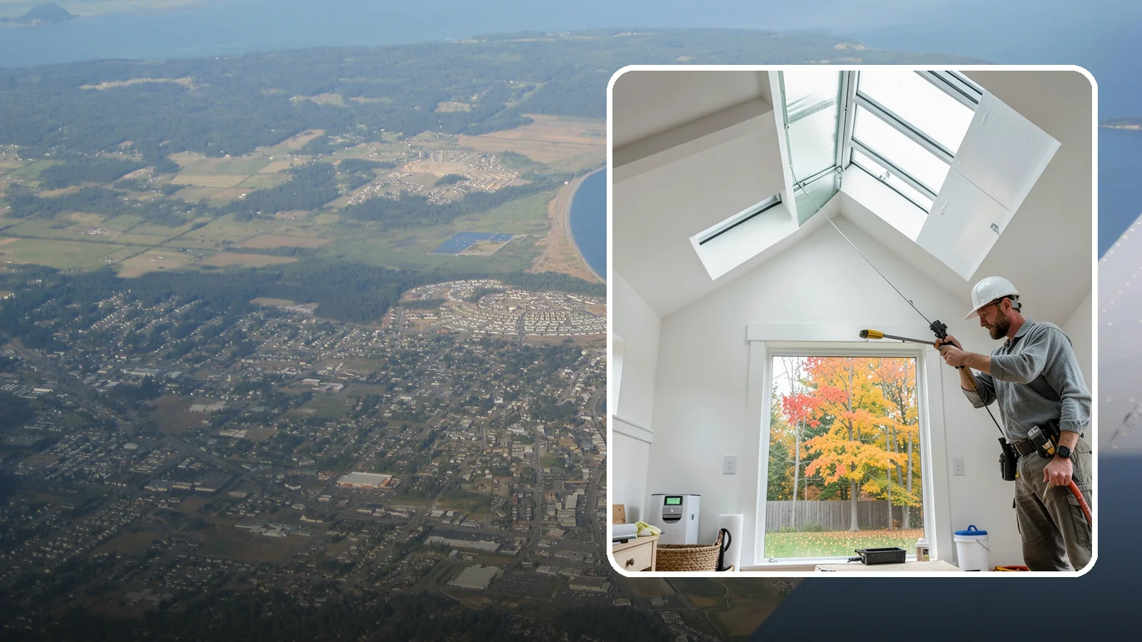 Skylight Installation in Oak Harbor, Island County, WA - Professionally installed skylights that flood dark Northwest rooms with natural light and stay watertight.