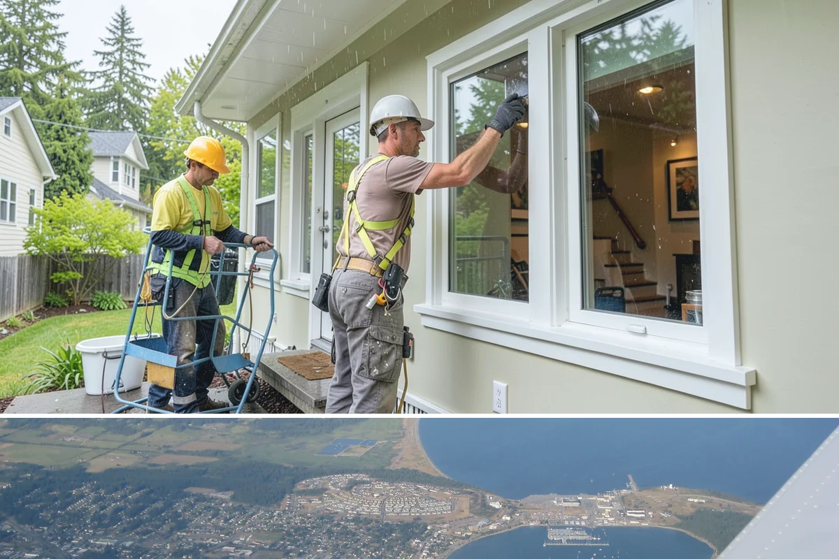 Skylight Installation in Oak Harbor, Island County, WA - We install skylights in dry weather windows so the roof opening and flashing stay protected during the work.