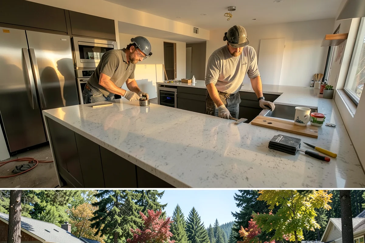 Skylight Installation in Orting, Pierce County, WA - We install skylights in dry weather windows so the roof opening and flashing stay protected during the work.