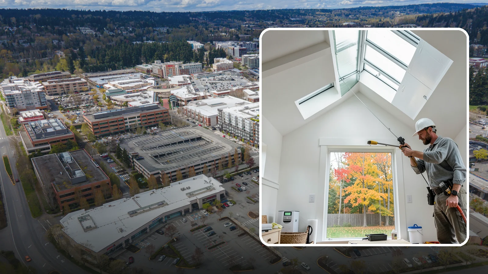 Skylight Installation in Redmond, King County, WA - Professionally installed skylights that flood dark Northwest rooms with natural light and stay watertight.