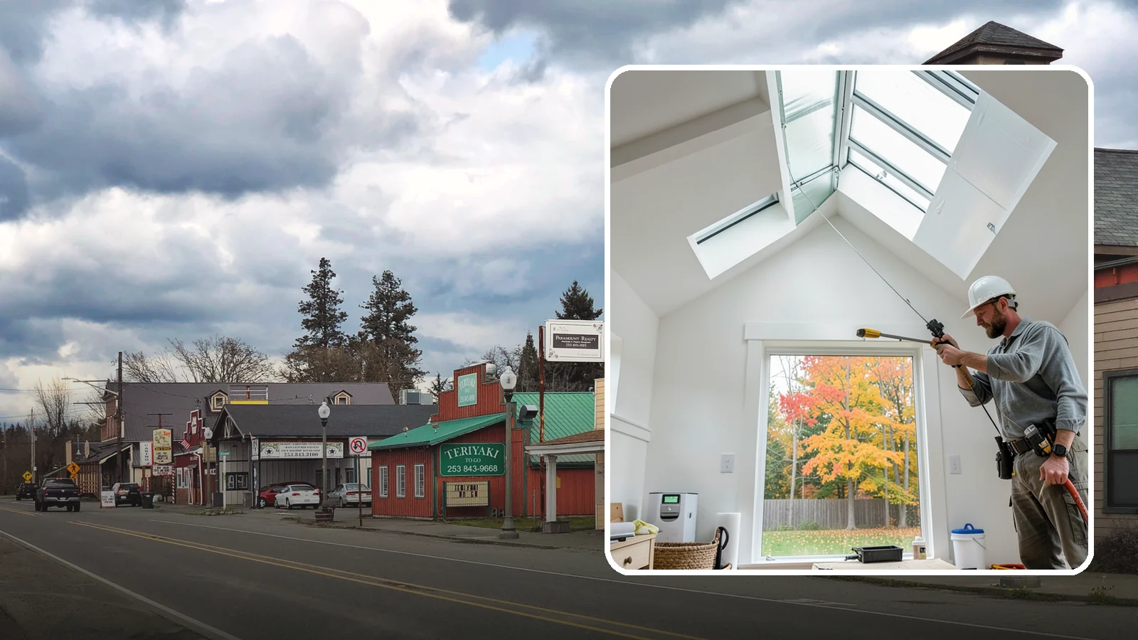 Skylight Installation in Roy, Pierce County, WA - Professionally installed skylights that flood dark Northwest rooms with natural light and stay watertight.