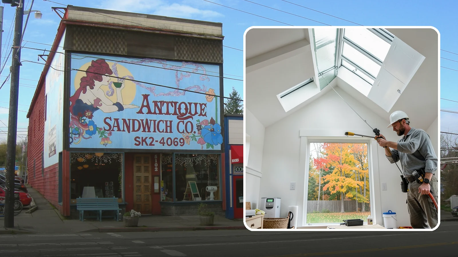 Skylight Installation in Ruston, Pierce County, WA - Professionally installed skylights that flood dark Northwest rooms with natural light and stay watertight.