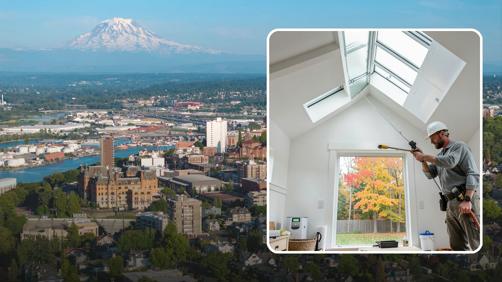 Skylight Installation in Tacoma, Pierce County, WA - Professionally installed skylights that flood dark Northwest rooms with natural light and stay watertight.