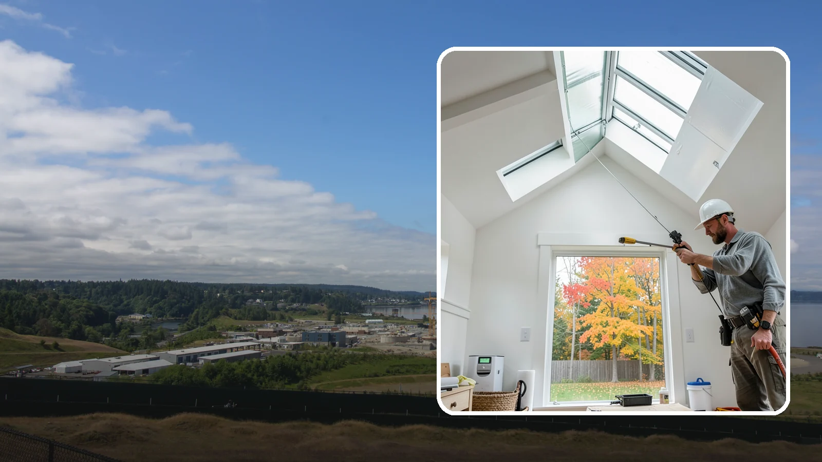 Skylight Installation in University Place, Pierce County, WA - Professionally installed skylights that flood dark Northwest rooms with natural light and stay watertight.