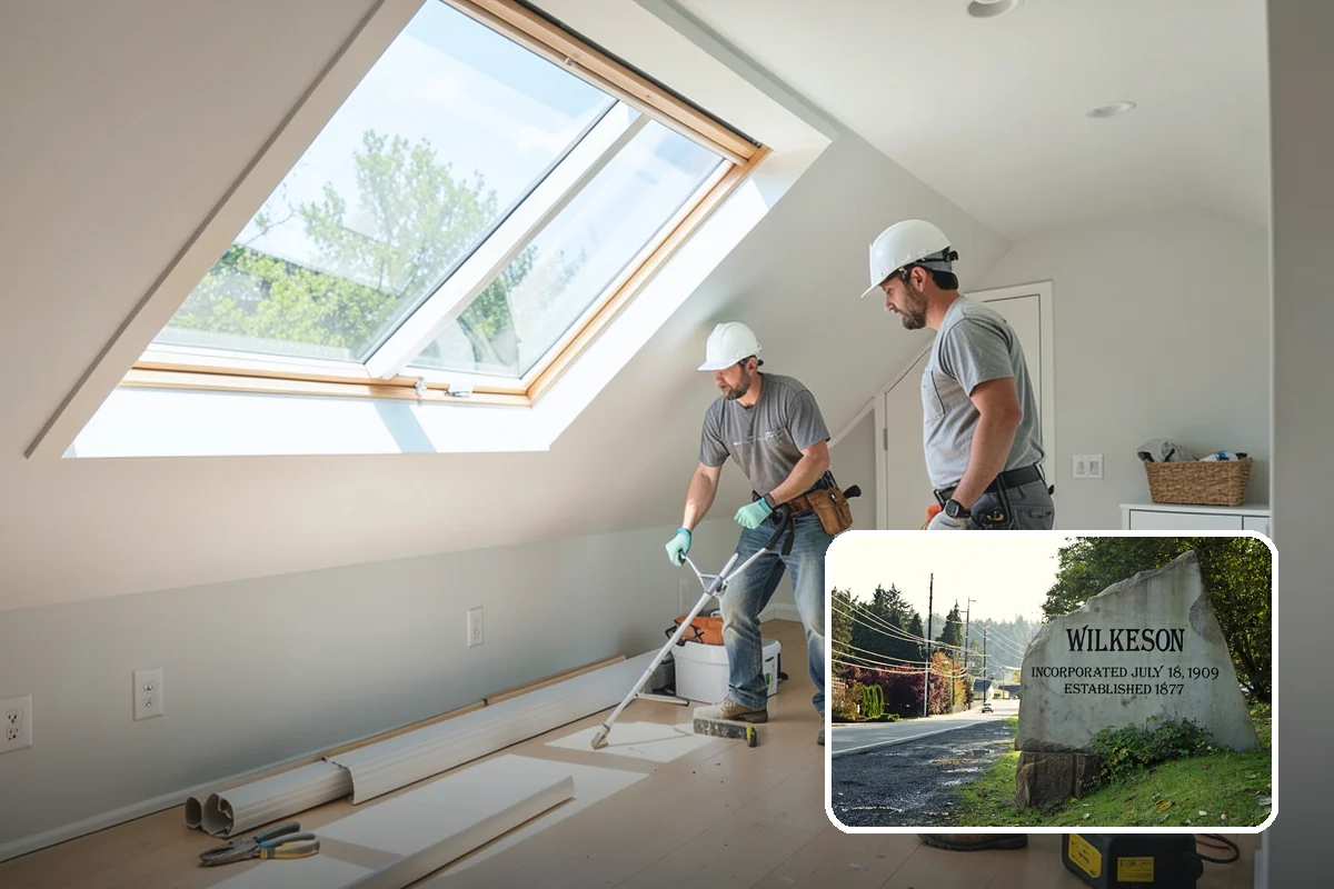 Skylight Repair in Wilkeson, Pierce County, WA - Traces leaks to the true source