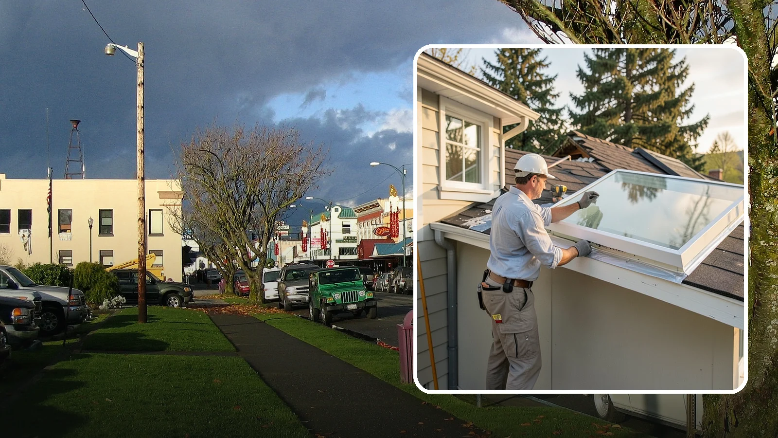 Skylight Replacement in Arlington, Snohomish County, WA - Swap out aging, foggy, or leaking skylights for efficient new units without disturbing your roof.