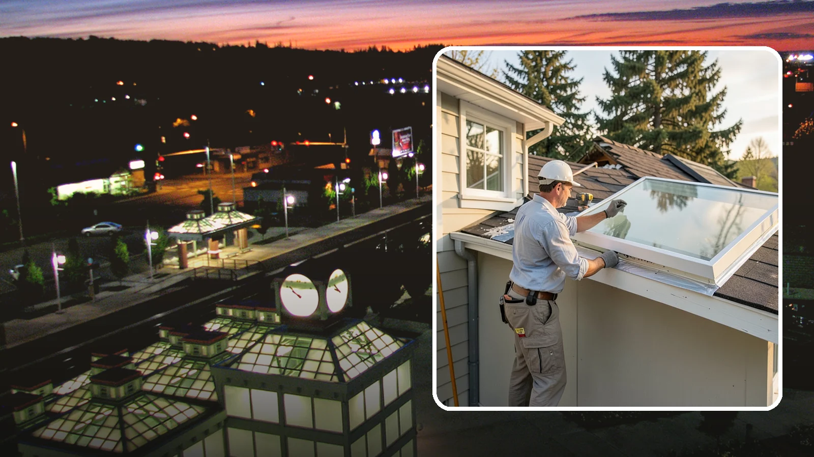 Skylight Replacement in Auburn, King County, WA - Swap out aging, foggy, or leaking skylights for efficient new units without disturbing your roof.
