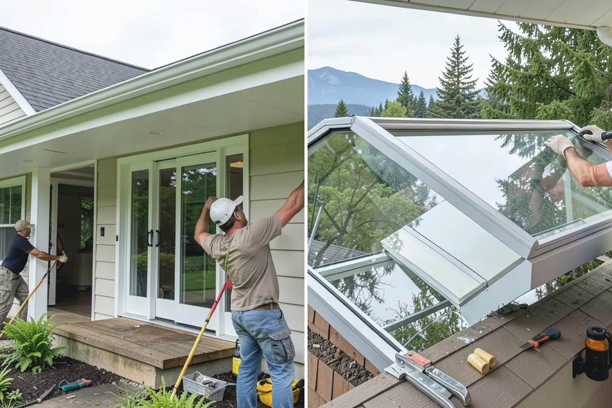 Skylight Replacement in Coupeville, Island County, WA - Remove the old unit and inspect the opening