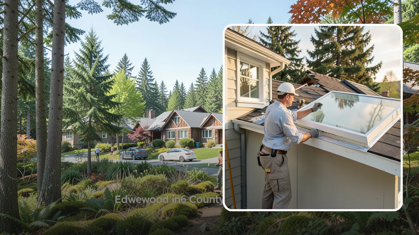 Skylight Replacement in Edgewood, Pierce County, WA - Swap out aging, foggy, or leaking skylights for efficient new units without disturbing your roof.