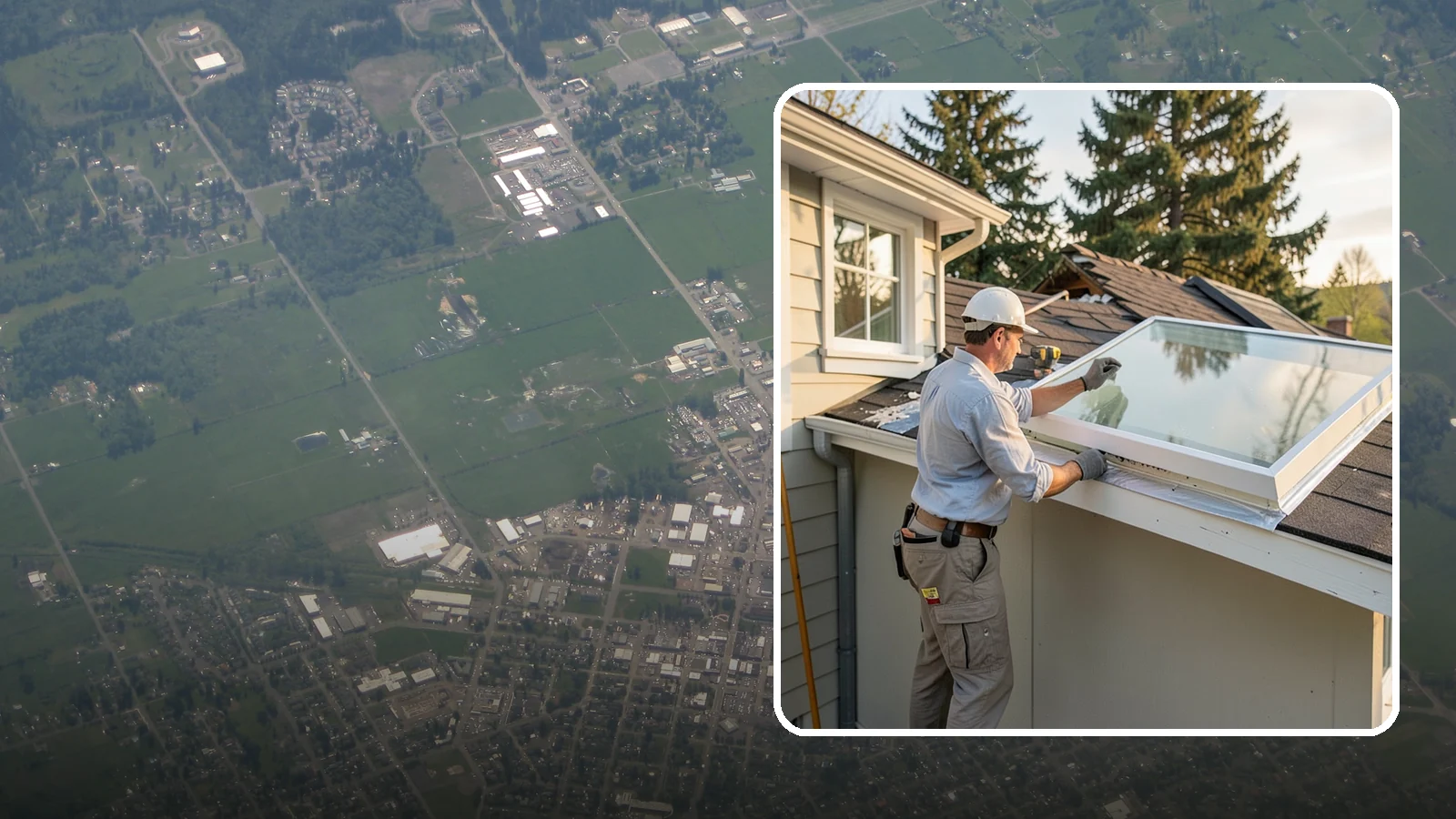 Skylight Replacement in Enumclaw, King County, WA - Swap out aging, foggy, or leaking skylights for efficient new units without disturbing your roof.