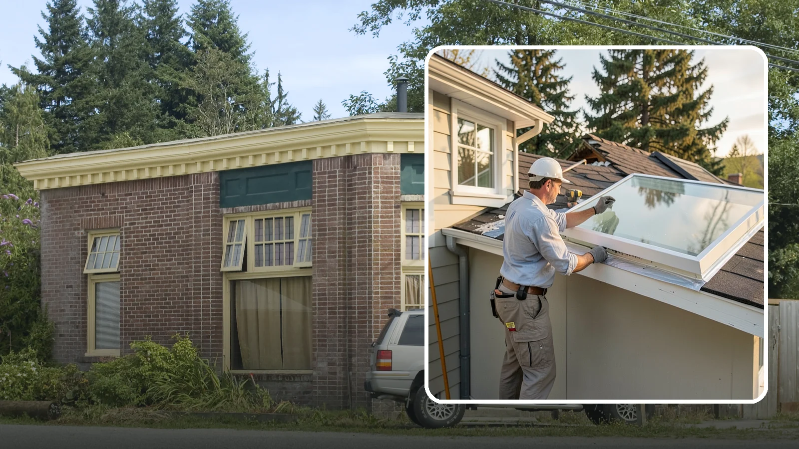 Skylight Replacement in Hamilton, Skagit County, WA - Swap out aging, foggy, or leaking skylights for efficient new units without disturbing your roof.