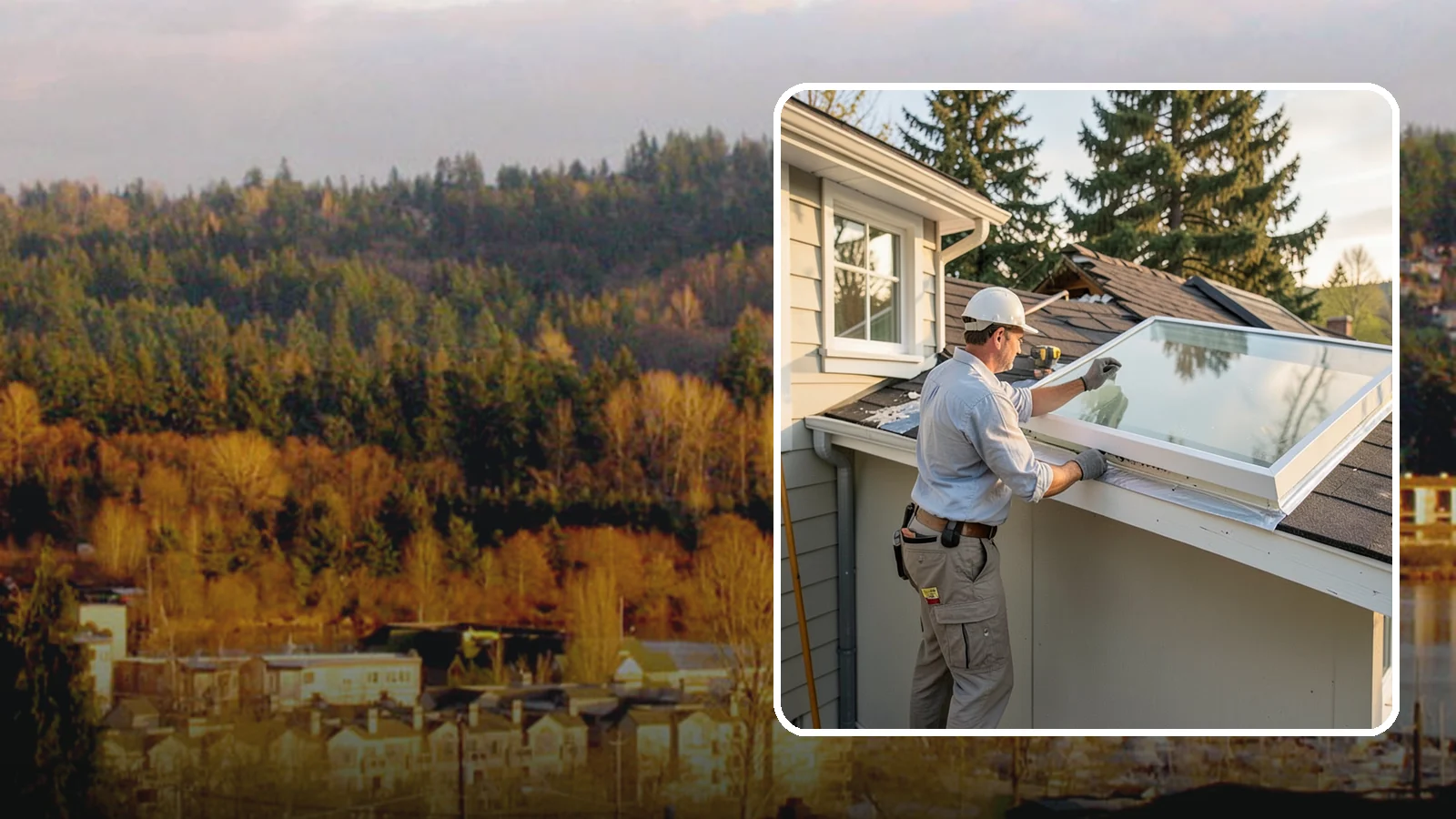 Skylight Replacement in Kenmore, King County, WA - Swap out aging, foggy, or leaking skylights for efficient new units without disturbing your roof.