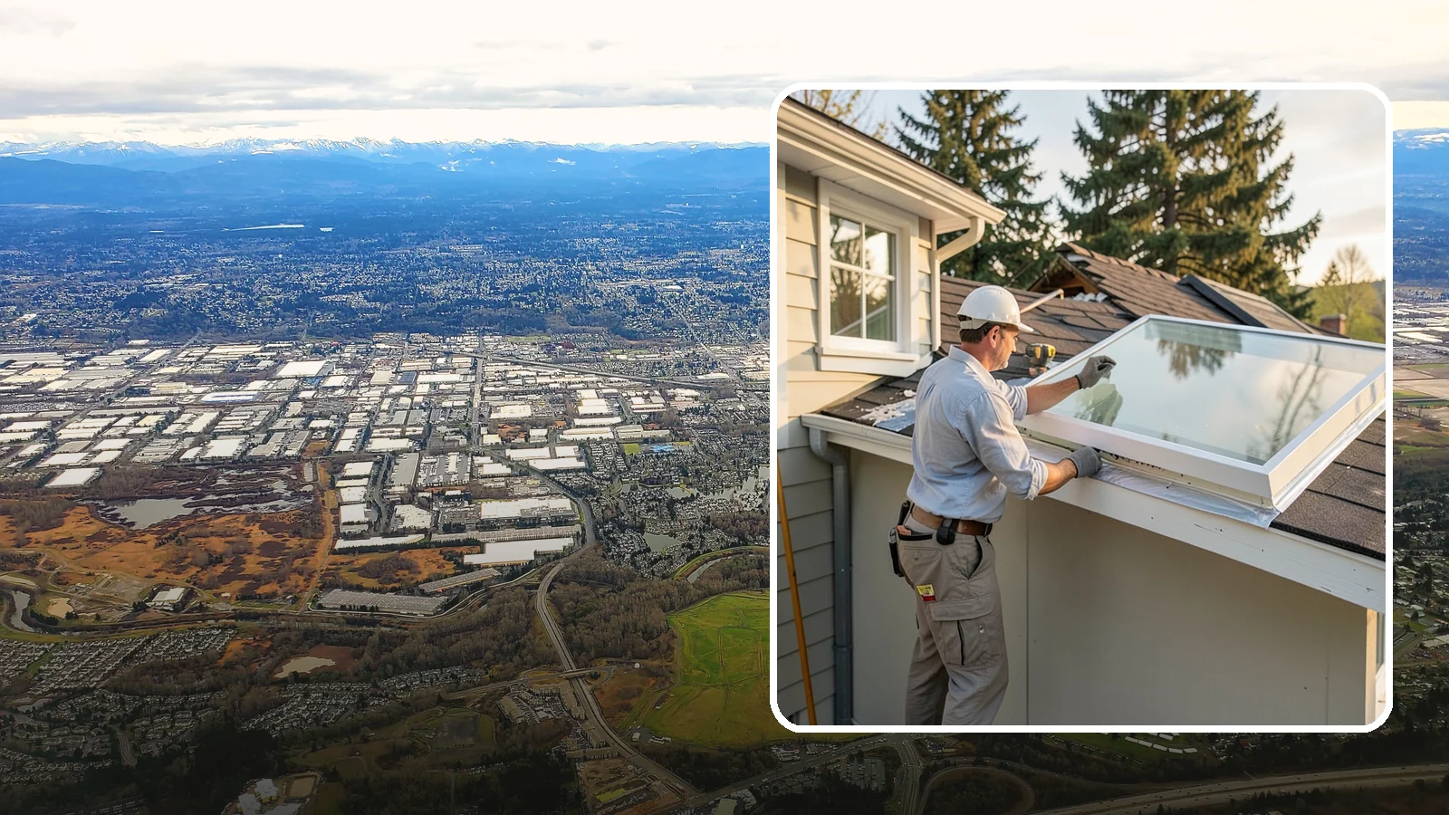 Skylight Replacement in Kent, King County, WA - Swap out aging, foggy, or leaking skylights for efficient new units without disturbing your roof.