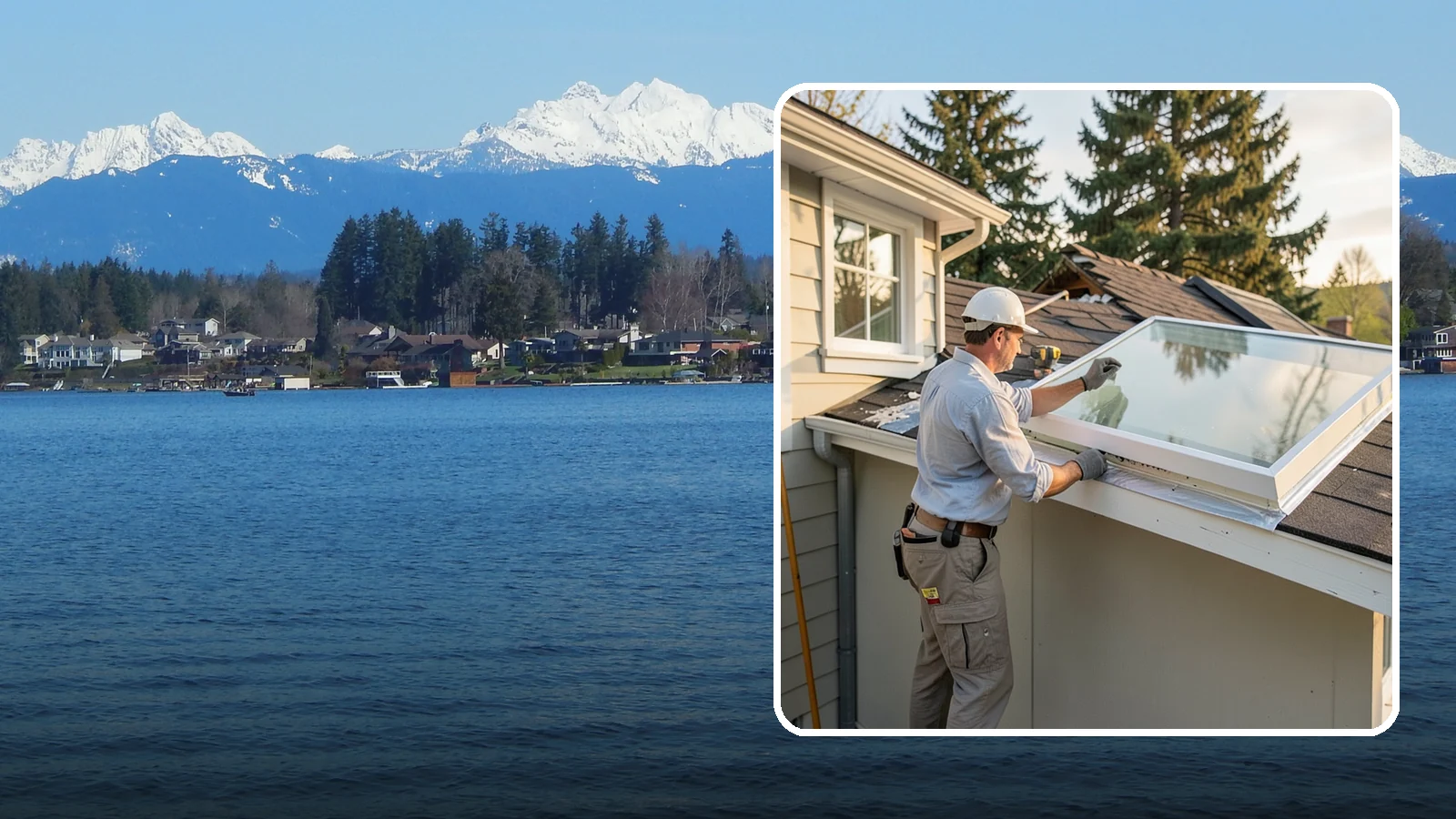 Skylight Replacement in Lake Stevens, Snohomish County, WA - Swap out aging, foggy, or leaking skylights for efficient new units without disturbing your roof.