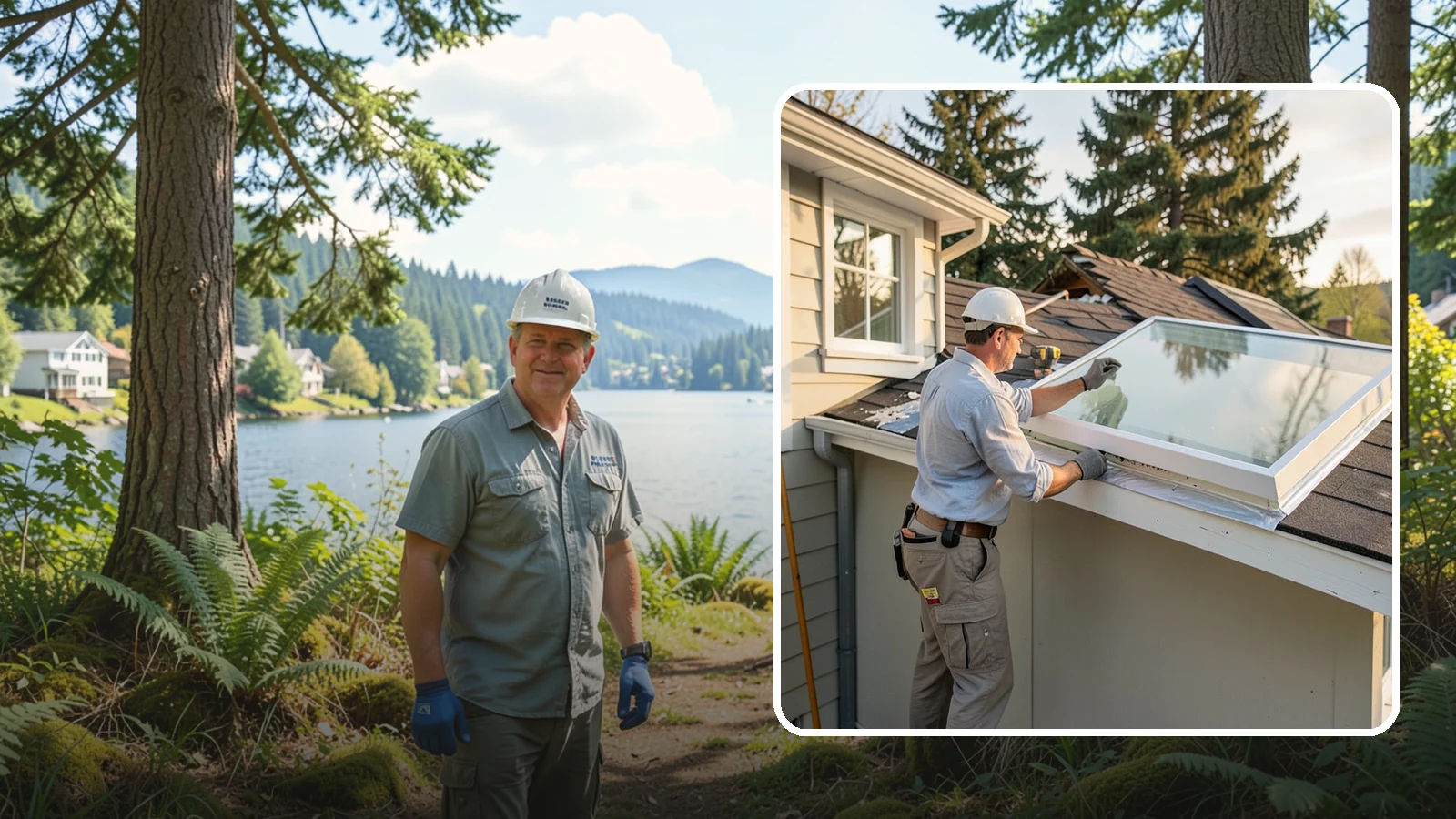Skylight Replacement in Milton, King County, WA - Swap out aging, foggy, or leaking skylights for efficient new units without disturbing your roof.