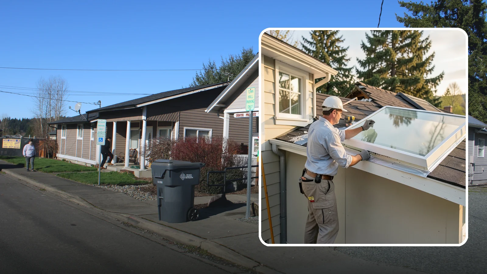 Skylight Replacement in South Prairie, Pierce County, WA - Swap out aging, foggy, or leaking skylights for efficient new units without disturbing your roof.
