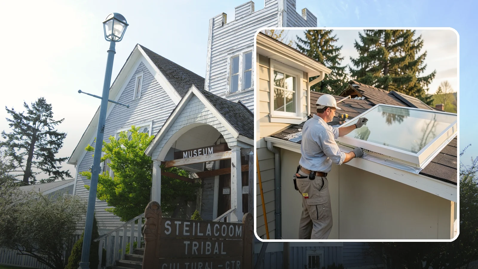 Skylight Replacement in Steilacoom, Pierce County, WA - Swap out aging, foggy, or leaking skylights for efficient new units without disturbing your roof.