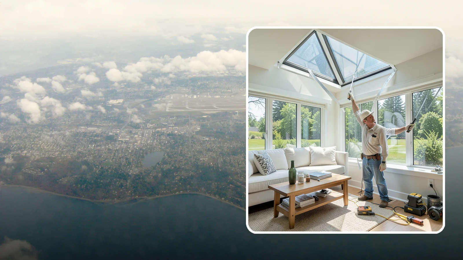 Skylight Window Installation in Burien, King County, WA - Installing leak-resistant skylights that pull daylight into rooms starved for sun during long PNW winters.