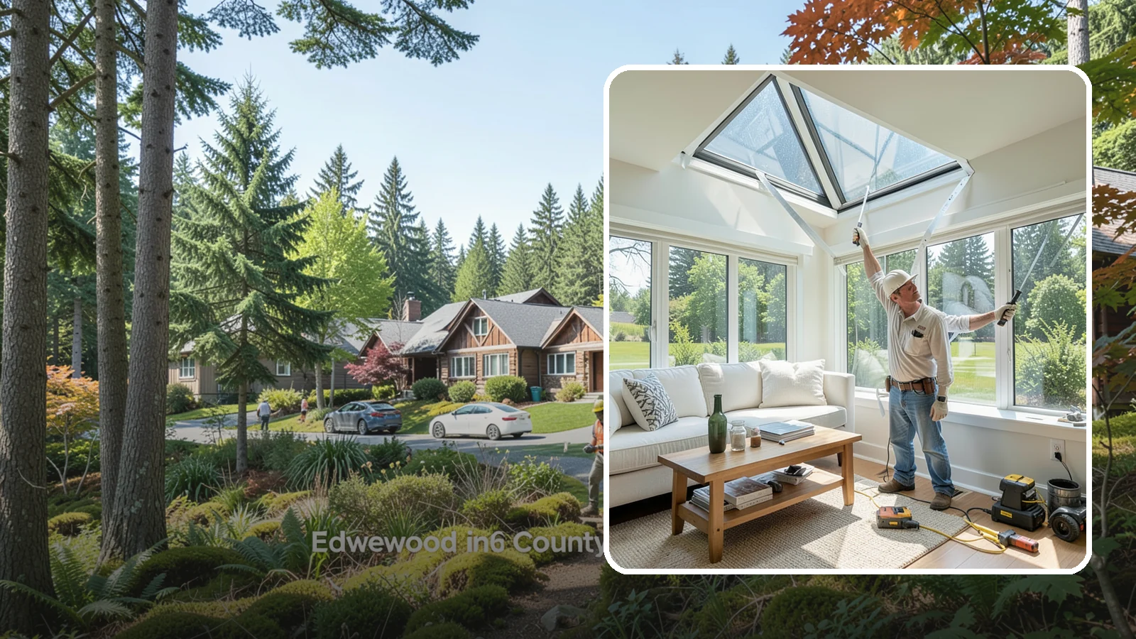 Skylight Window Installation in Edgewood, Pierce County, WA - Installing leak-resistant skylights that pull daylight into rooms starved for sun during long PNW winters.
