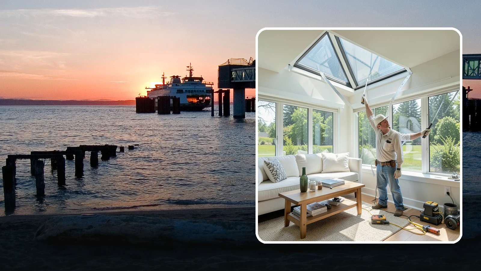 Skylight Window Installation in Edmonds, Snohomish County, WA - Installing leak-resistant skylights that pull daylight into rooms starved for sun during long PNW winters.