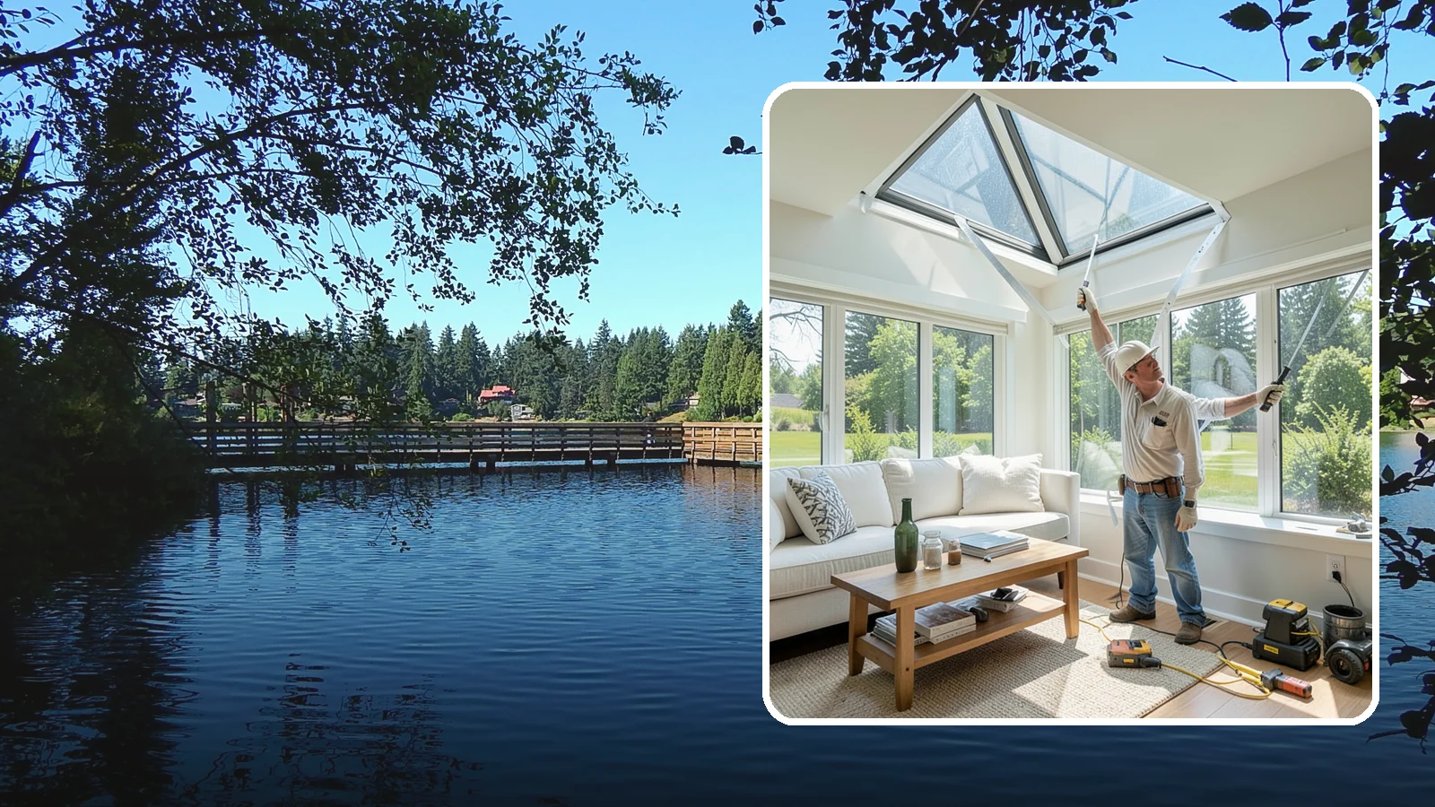 Skylight Window Installation in Federal Way, King County, WA - Installing leak-resistant skylights that pull daylight into rooms starved for sun during long PNW winters.