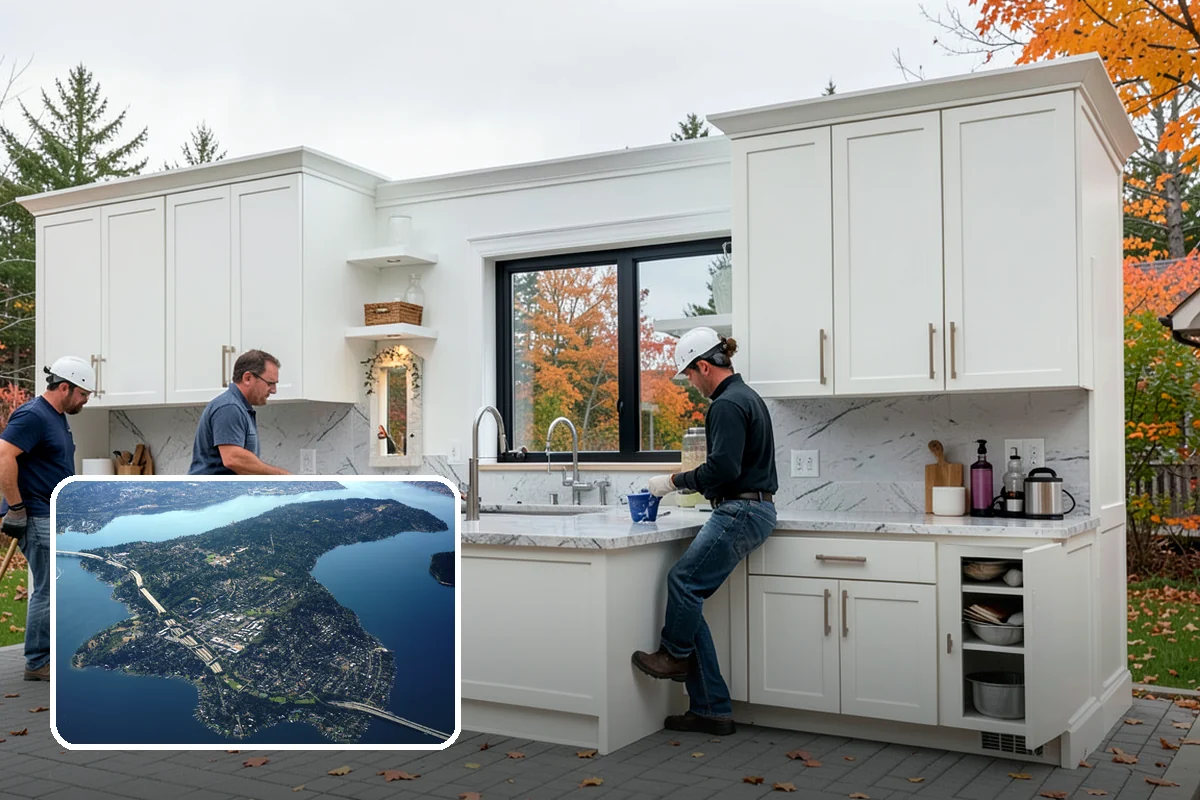 Skylight Window Installation in Mercer Island, King County, WA - Overhead daylight for dim interior spaces