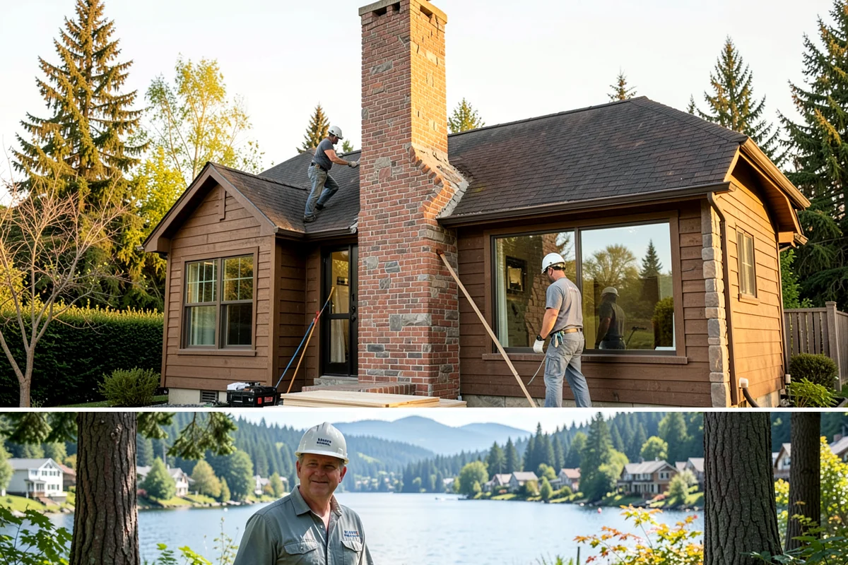 Skylight Window Installation in Milton, King County, WA - Skylight installations are best done during dry weather so the roof opening stays fully protected while flashed and sealed.