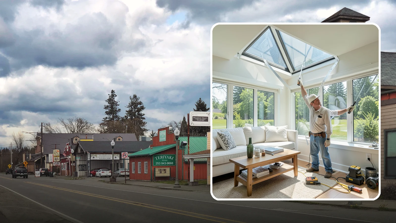 Skylight Window Installation in Roy, Pierce County, WA - Installing leak-resistant skylights that pull daylight into rooms starved for sun during long PNW winters.