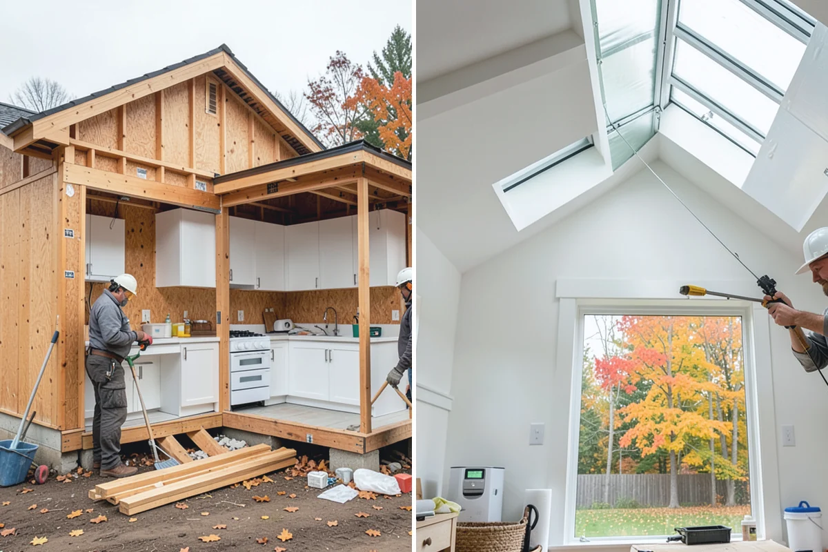 Skylight Window Installation in Roy, Pierce County, WA - Assess roof structure and plan the skylight location
