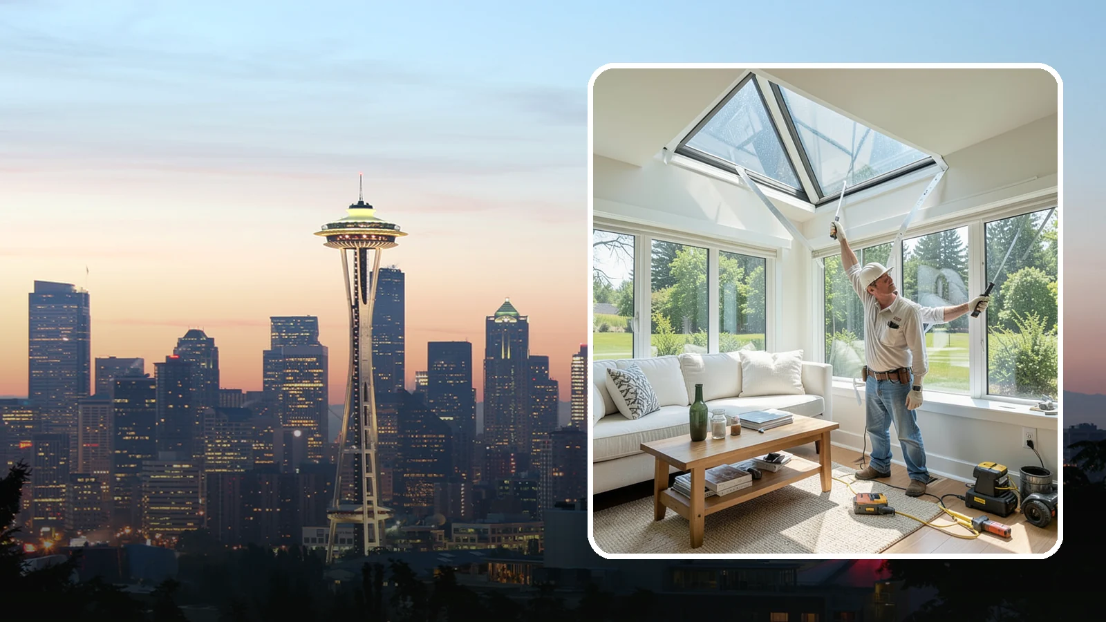 Skylight Window Installation in Seattle, King County, WA - Installing leak-resistant skylights that pull daylight into rooms starved for sun during long PNW winters.