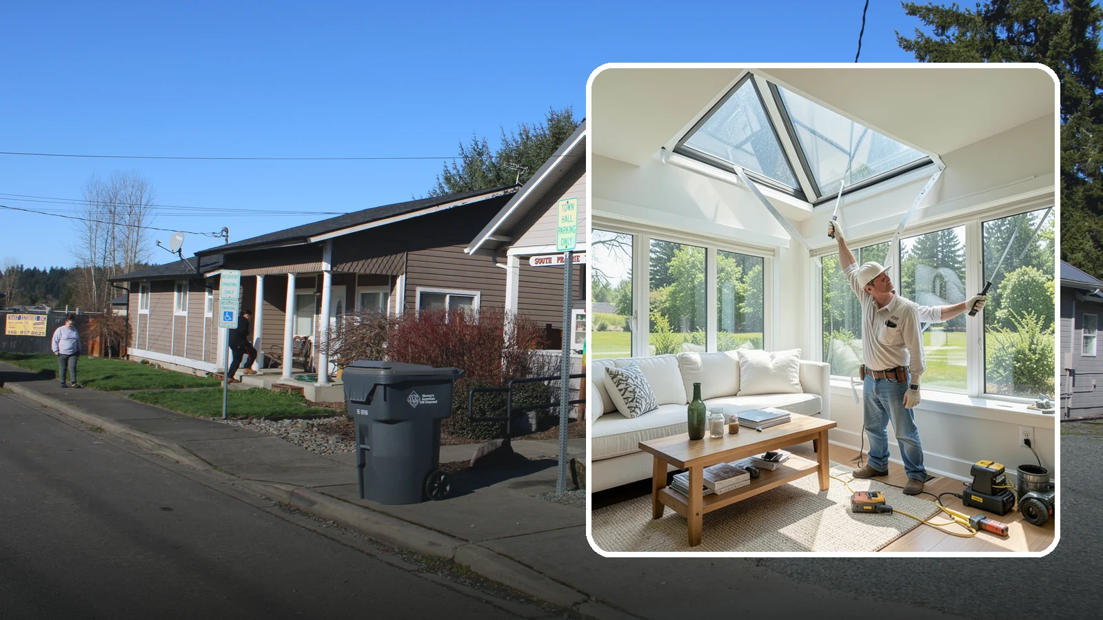 Skylight Window Installation in South Prairie, Pierce County, WA - Installing leak-resistant skylights that pull daylight into rooms starved for sun during long PNW winters.
