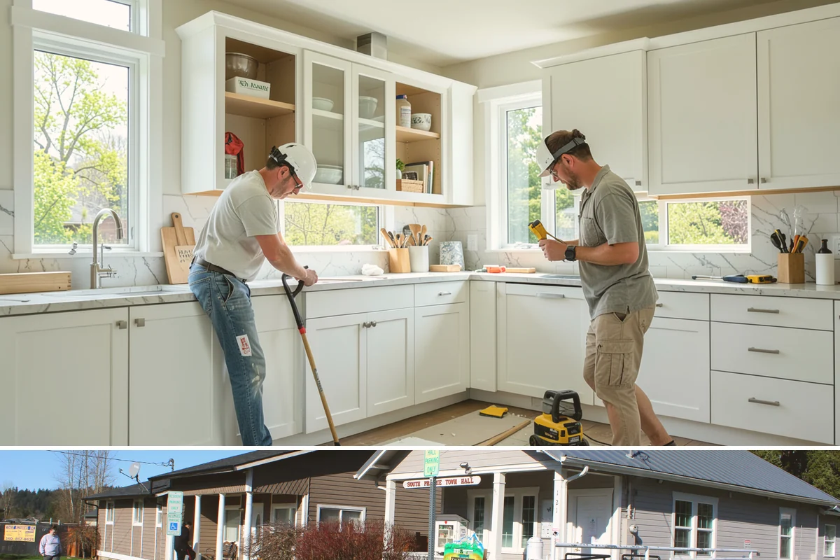 Skylight Window Installation in South Prairie, Pierce County, WA - Skylight installations are best done during dry weather so the roof opening stays fully protected while flashed and sealed.