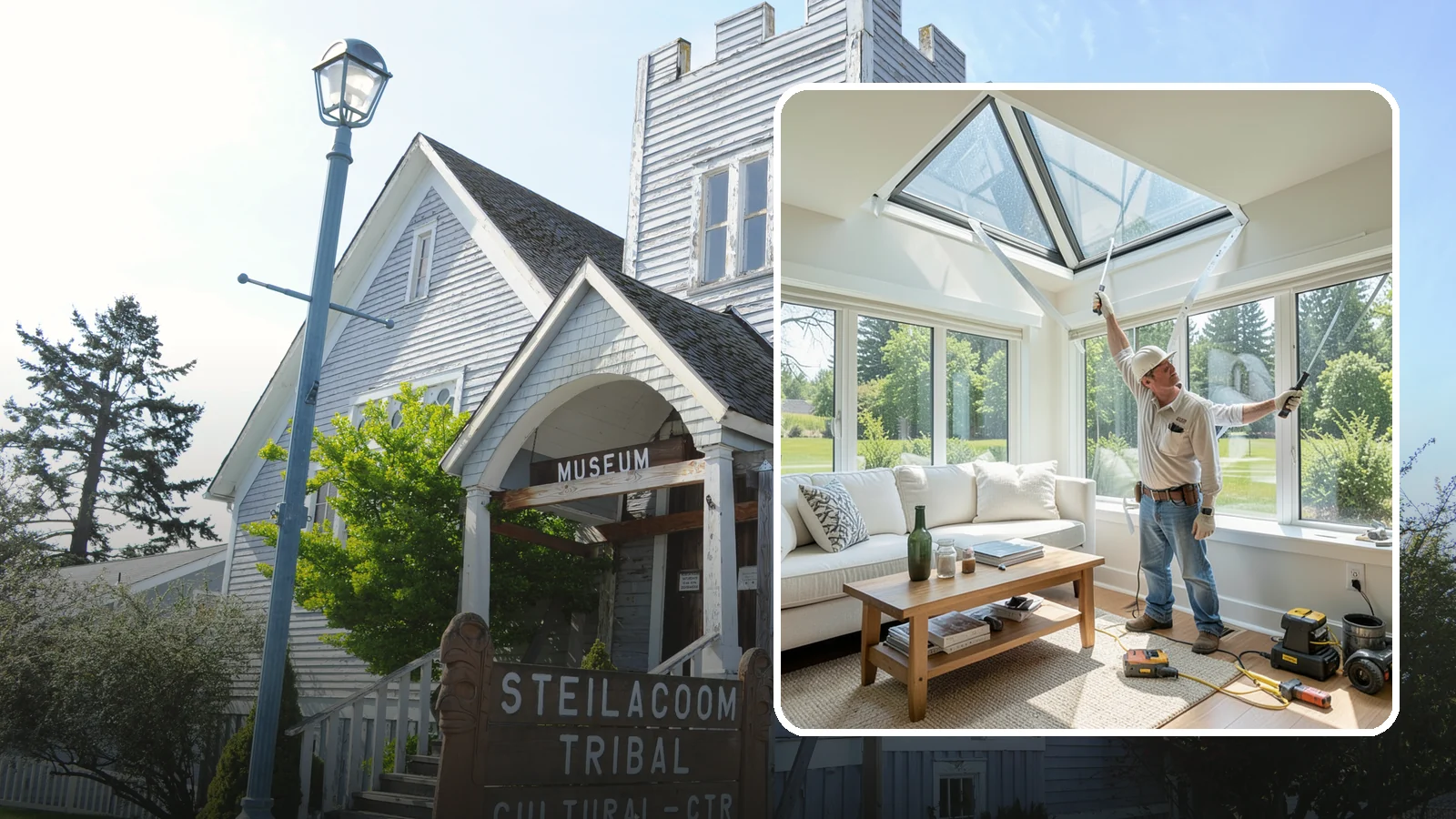 Skylight Window Installation in Steilacoom, Pierce County, WA - Installing leak-resistant skylights that pull daylight into rooms starved for sun during long PNW winters.
