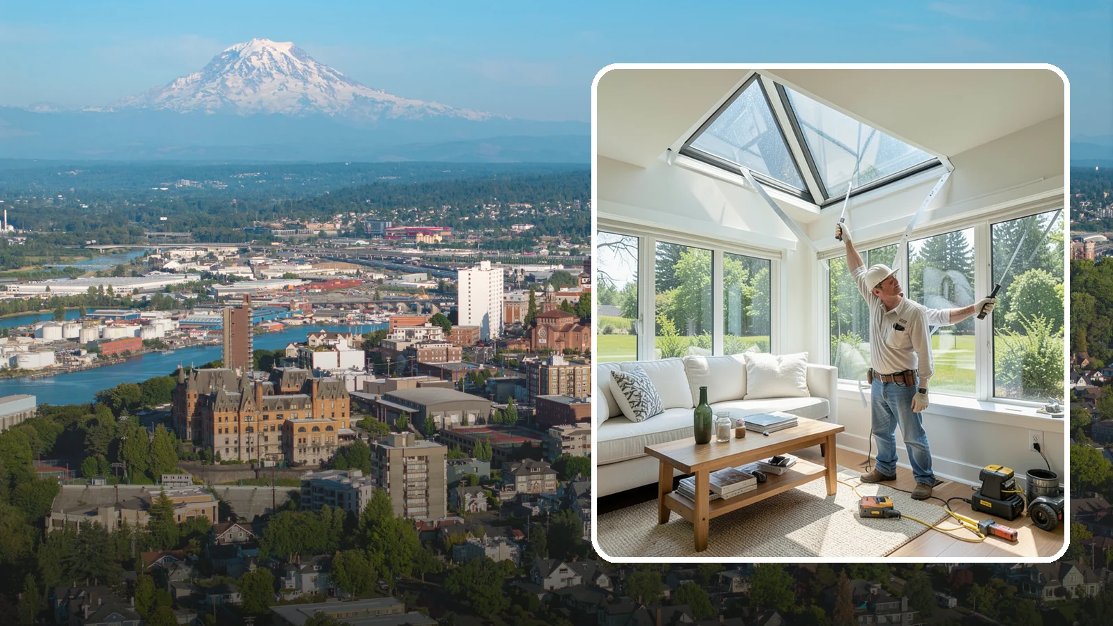Skylight Window Installation in Tacoma, Pierce County, WA - Installing leak-resistant skylights that pull daylight into rooms starved for sun during long PNW winters.