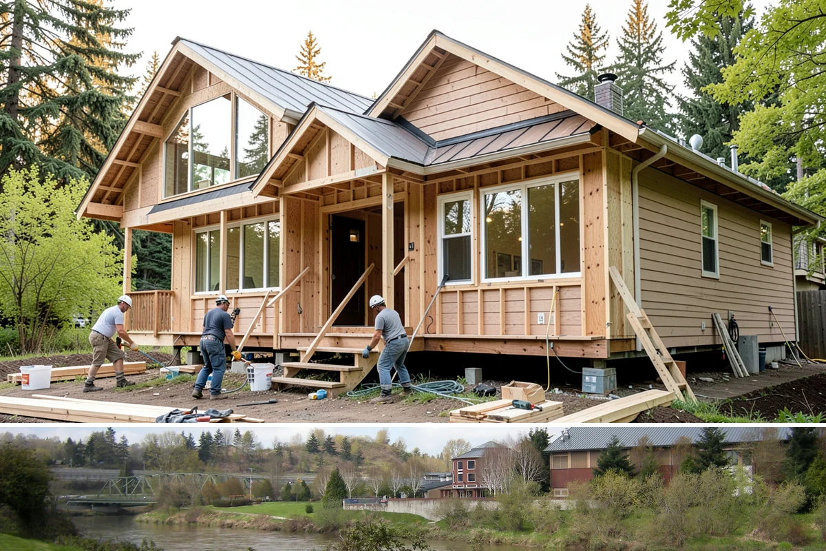 Skylight Window Installation in Tukwila, King County, WA - Skylight installations are best done during dry weather so the roof opening stays fully protected while flashed and sealed.