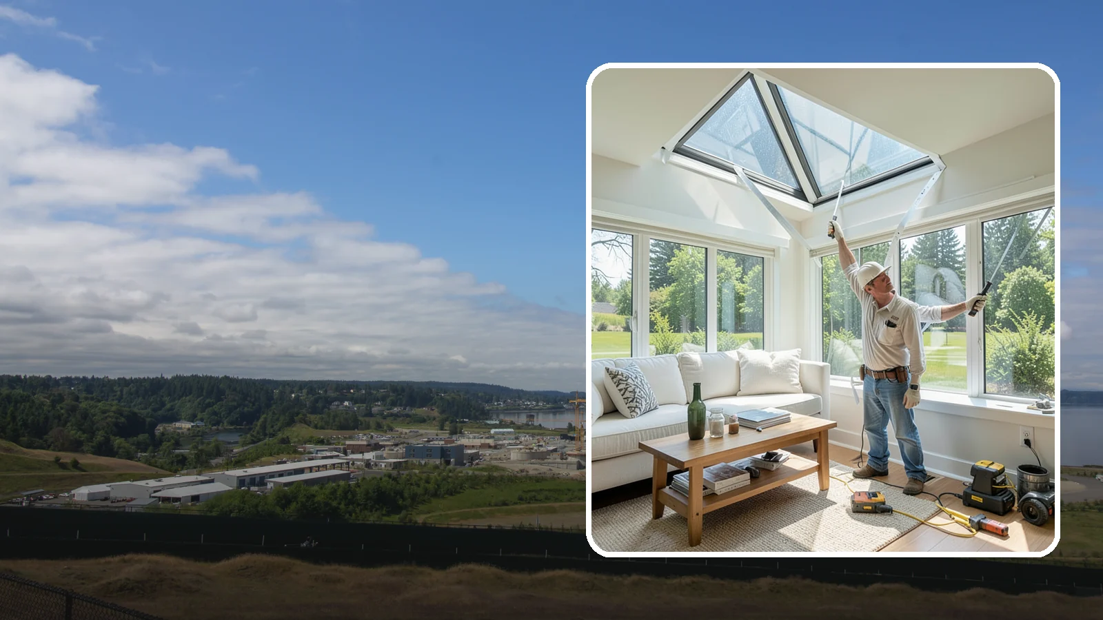 Skylight Window Installation in University Place, Pierce County, WA - Installing leak-resistant skylights that pull daylight into rooms starved for sun during long PNW winters.