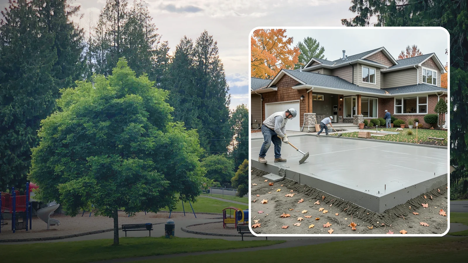 Slab Foundation Installation in Bonney Lake, Pierce County, WA - We pour monolithic and reinforced slab-on-grade foundations that give additions and homes a solid, ground-level base.