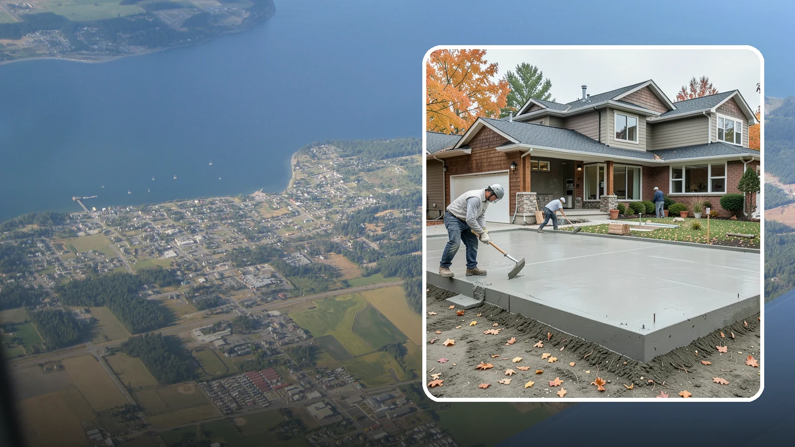 Slab Foundation Installation in Coupeville, Island County, WA - We pour monolithic and reinforced slab-on-grade foundations that give additions and homes a solid, ground-level base.